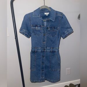 Perfect condition denim mini dress